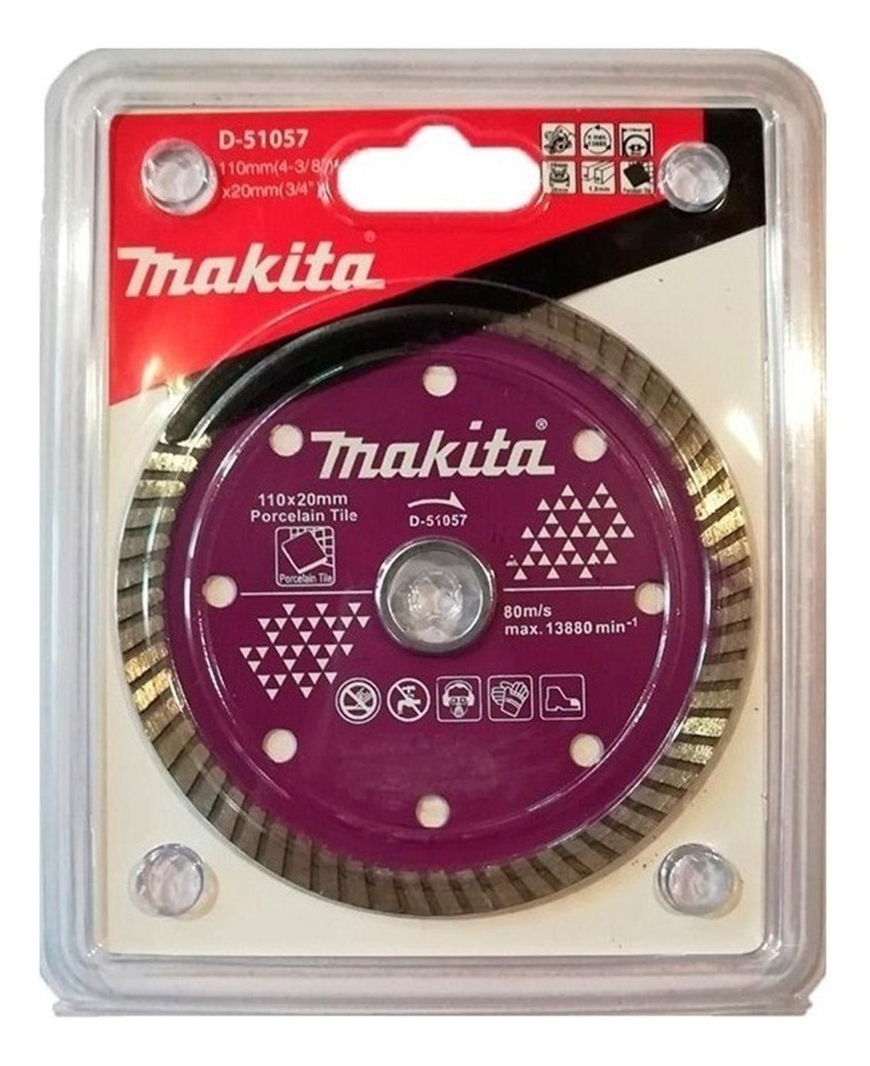 Disco Diamantado Porcelanato 110x20mm Turbo Makita D-51057-1
