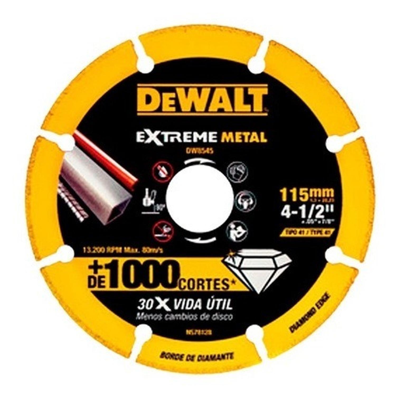 Disco De Corte Diamantado 4-1/2 Dewalt Dw8545-0