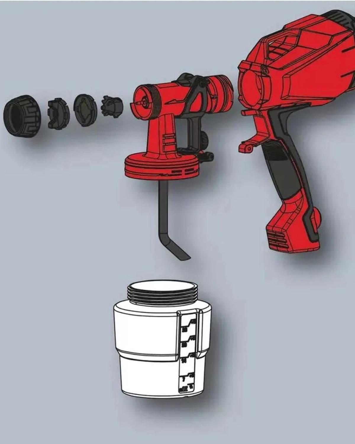 Pistola De Pintar Einhell Tc-sy 400 P-4