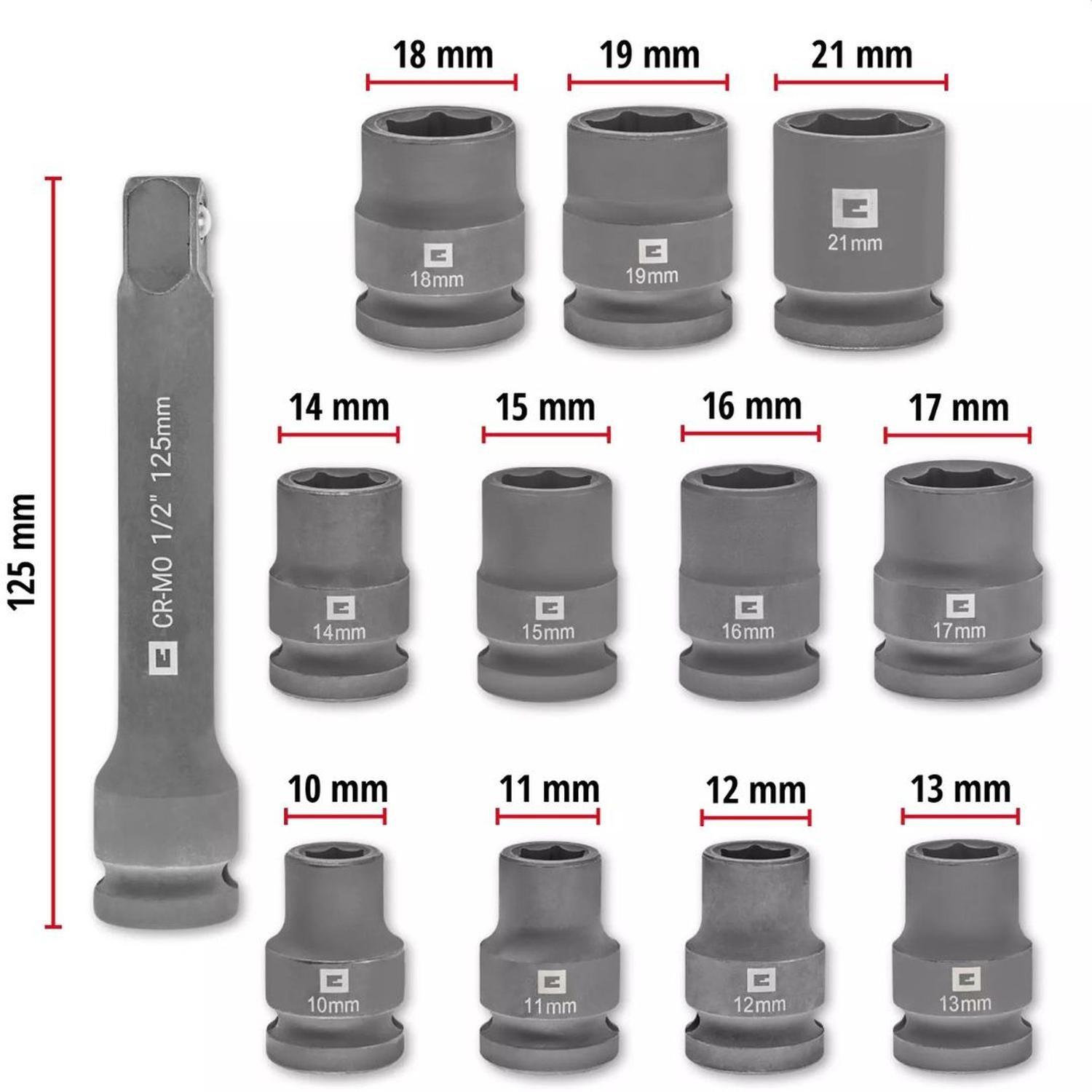 Set 12 Dados de Impacto Einhell 109283-1