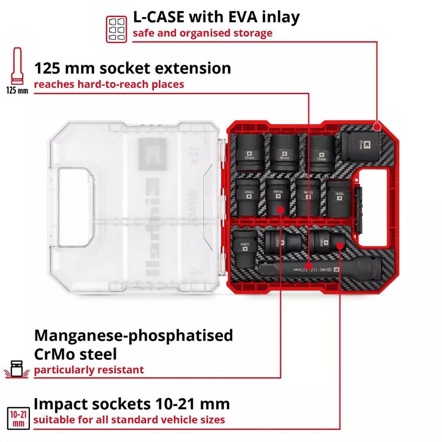 Set 12 Dados de Impacto Einhell 109283-2
