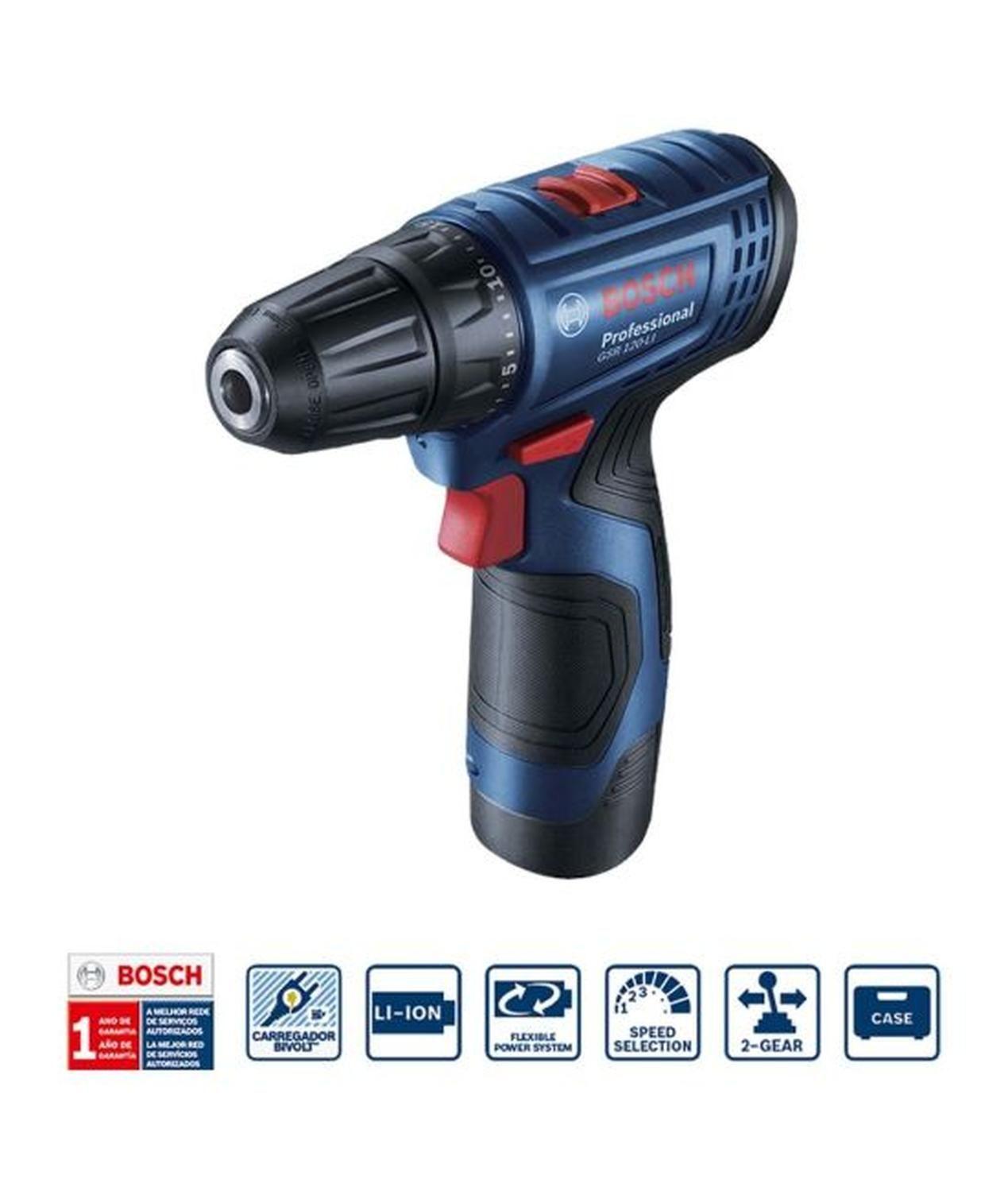 Kit Taladro Y Atornillador De Impacto Bosch Gdr + Gsr 120 Li-2