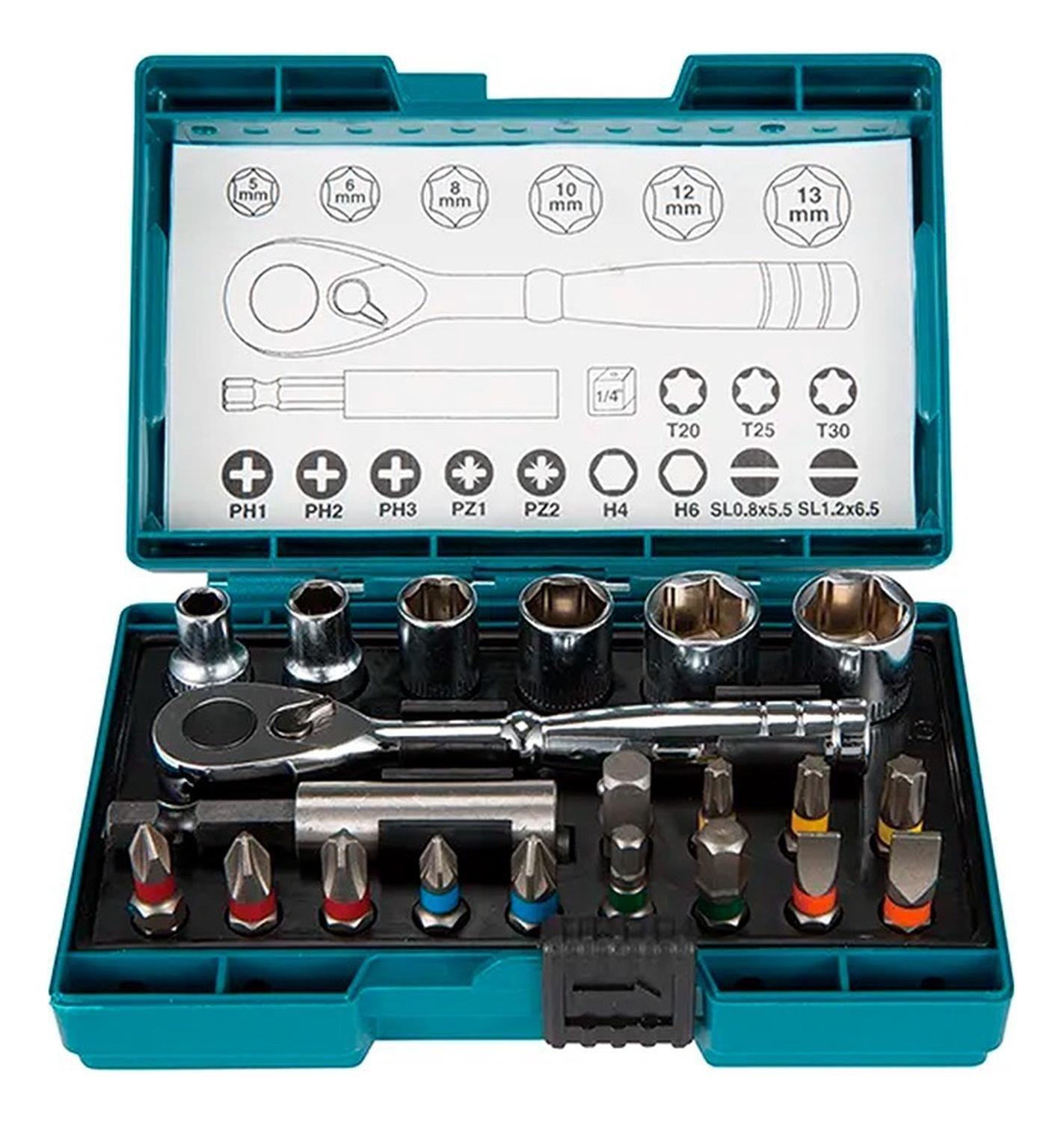 Set Puntas Y Llave 21pzs Makita B-54081-0