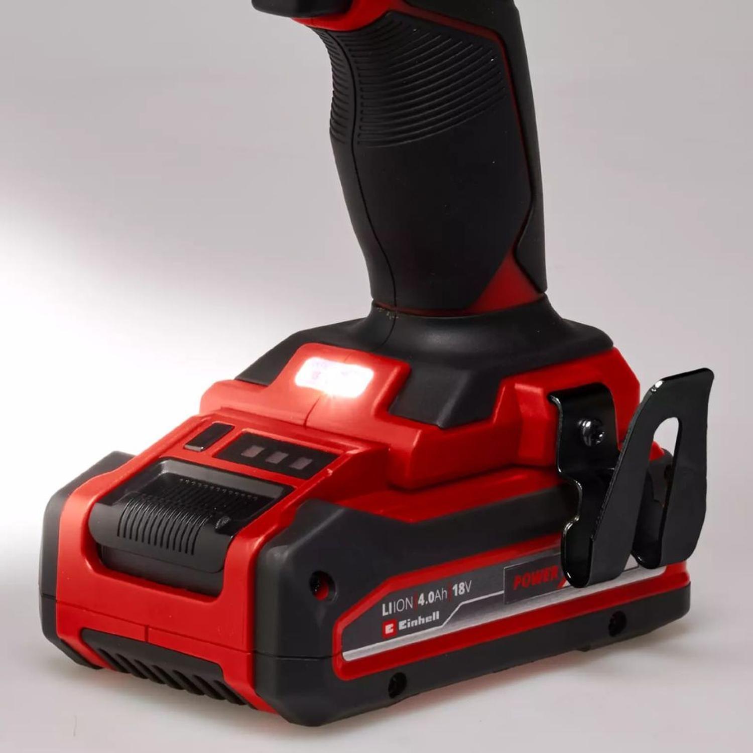 Kit Taladro Ator. Einhell Te-cd 18/40 + Carg y Bat 2,5 AH-3
