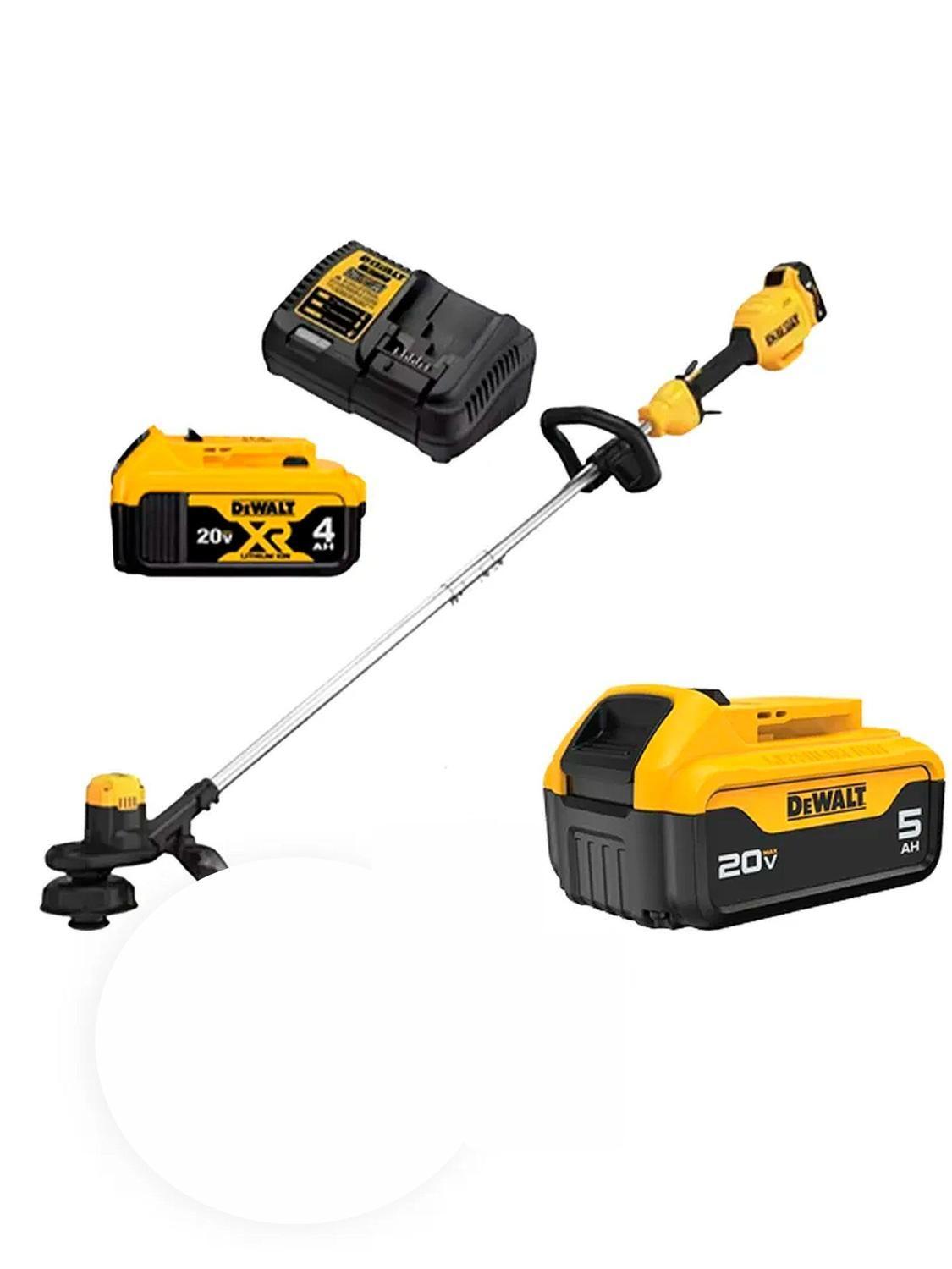 Kit Orilladora 20v Dewalt DCST925M1E Carg y Bat 4AH + Bat 5AH Regalo-3