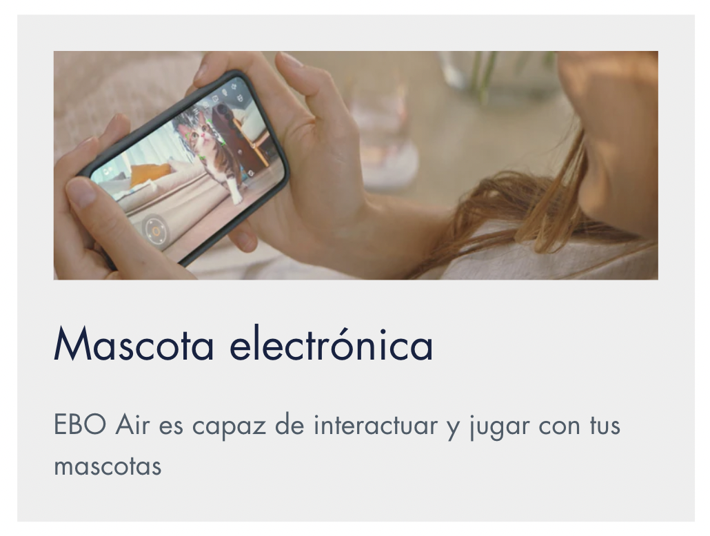 EBO AIR, robot cámara, compañero inteligente-6