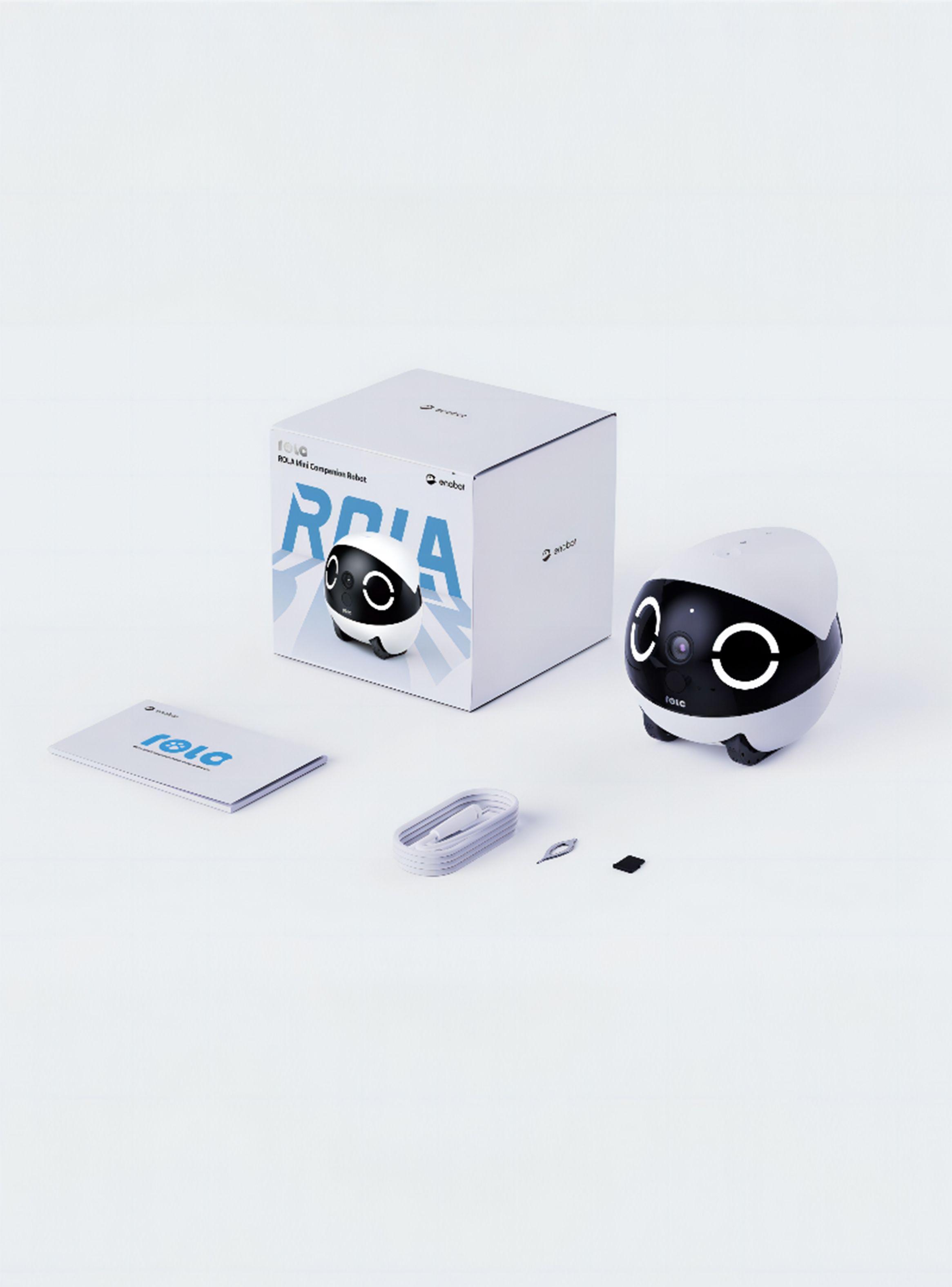 Rola Mini, cámara de seguridad móvil, wifi, para cuidar la casa, niños, adultos y mascotas.-4