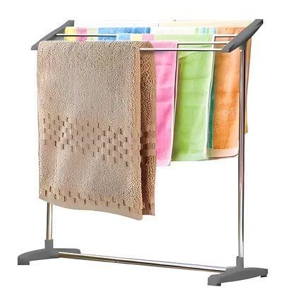 TENDEDERO DE ROPA TOALLAS COLGADOR PLEGABLE PARA BAÑO-3