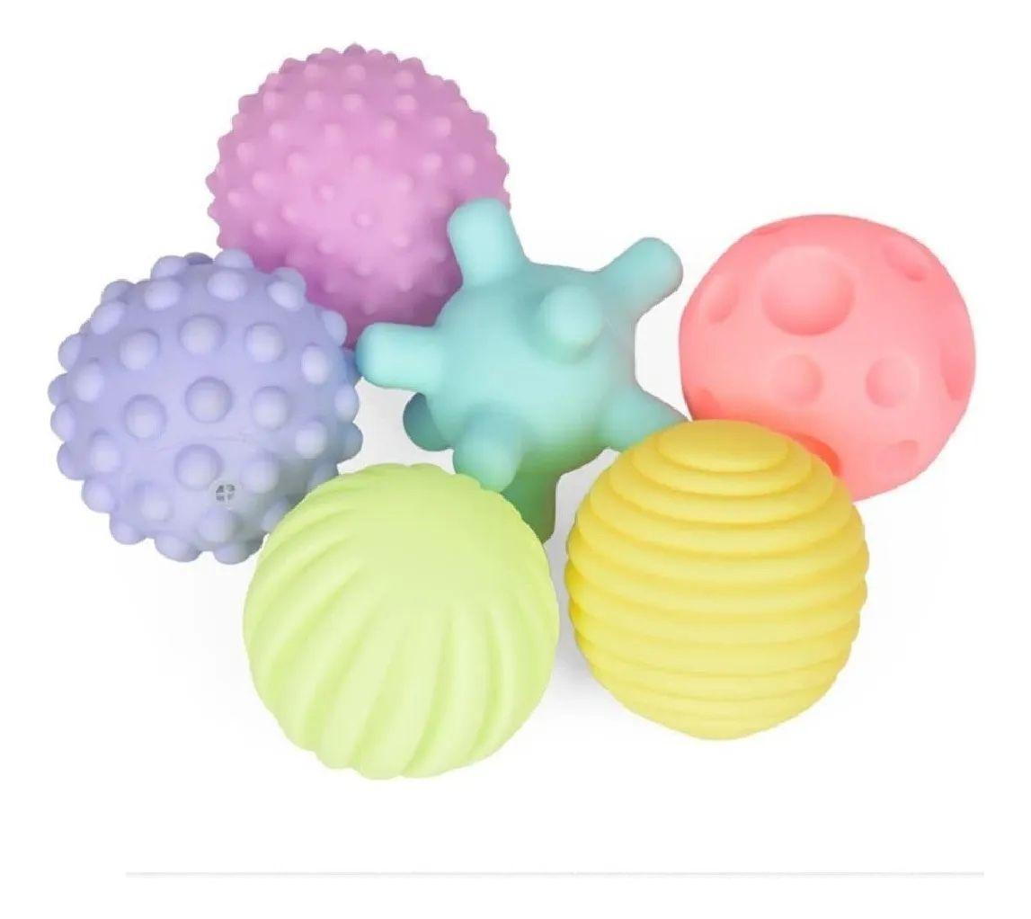 Pelotas Sensoriales Texturizadas Para Bebes 6 Unidades-3