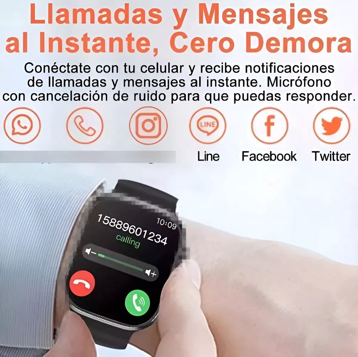 Reloj Inteligente Smart Watch T9 Bluetooth 3 Correas-2