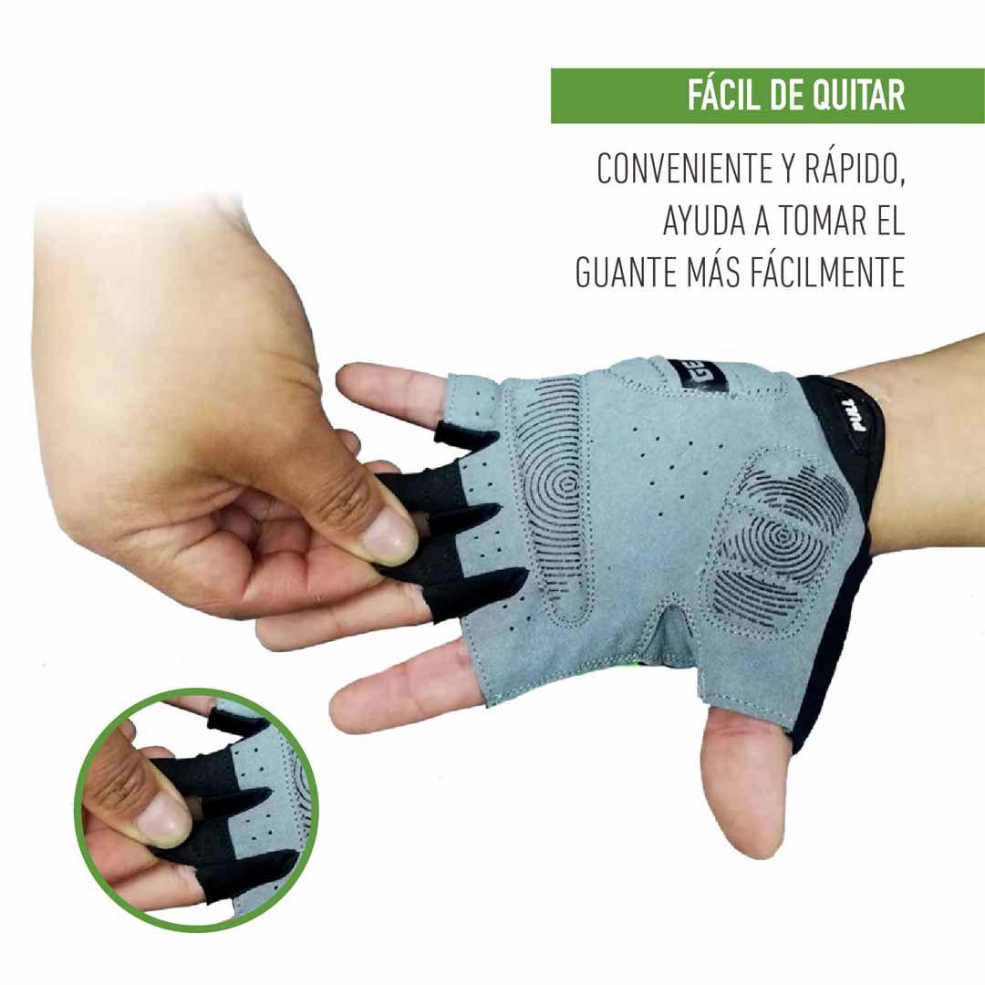 Guante Corto Para Ciclismo Onwheels Verde/negro-6