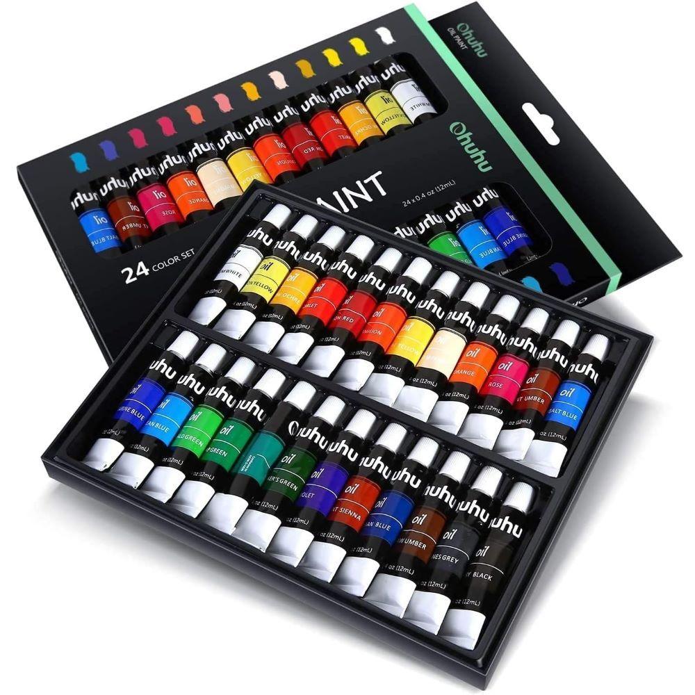 OHUHU SET DE 24 PINTURA AL ÓLEO-1