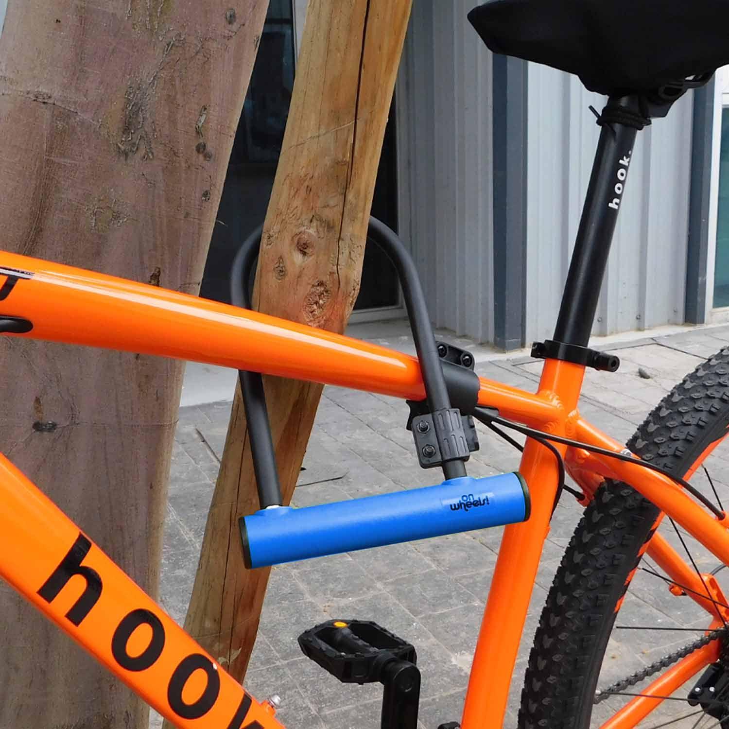 Candado U-lock Onwheels Corto Con Soporte - Azul-9