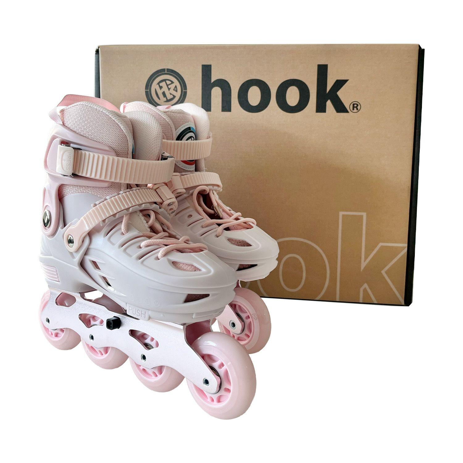 Patines en Linea Extensibles Hook Mijak Pastel Pink-1
