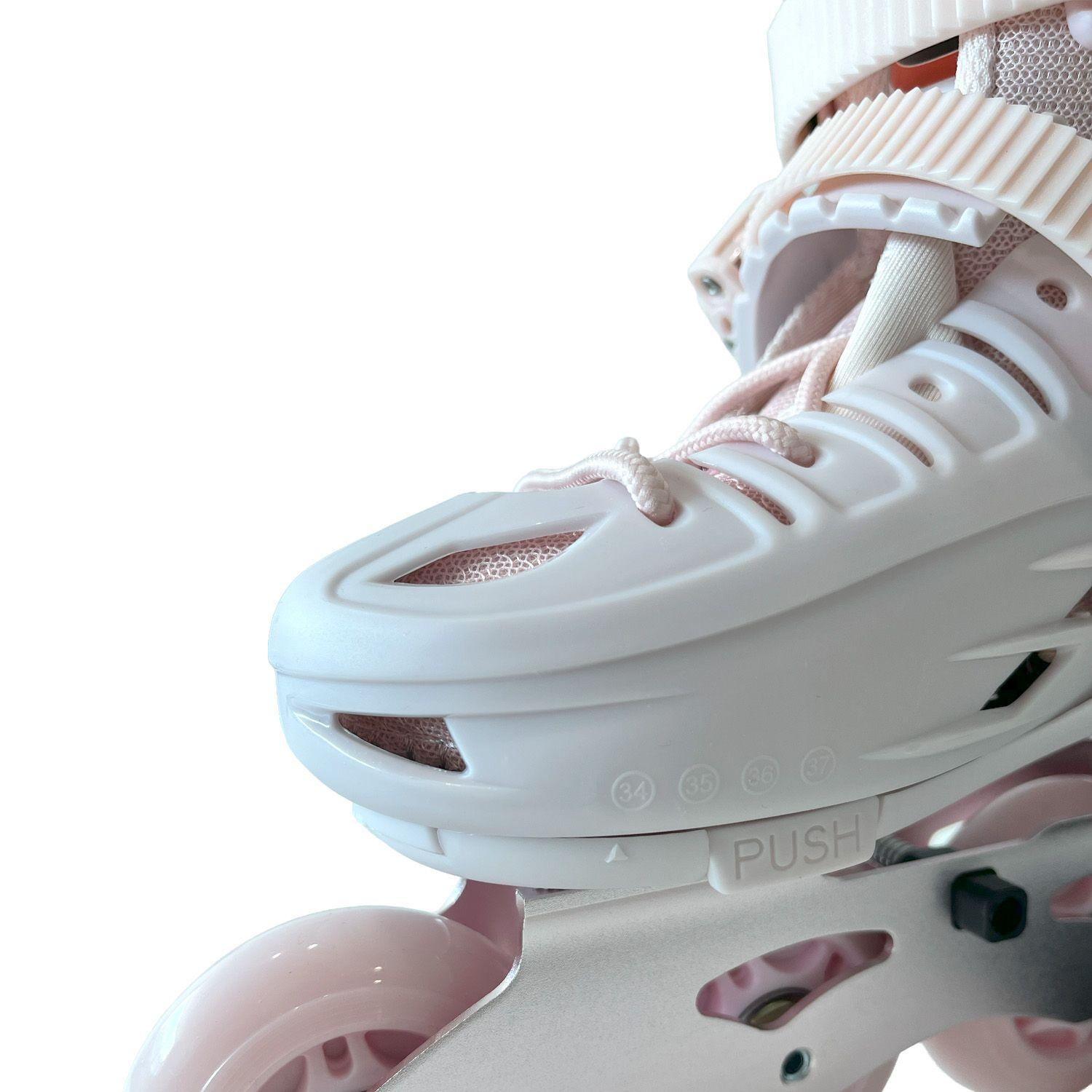 Patines en Linea Extensibles Hook Mijak Pastel Pink-6