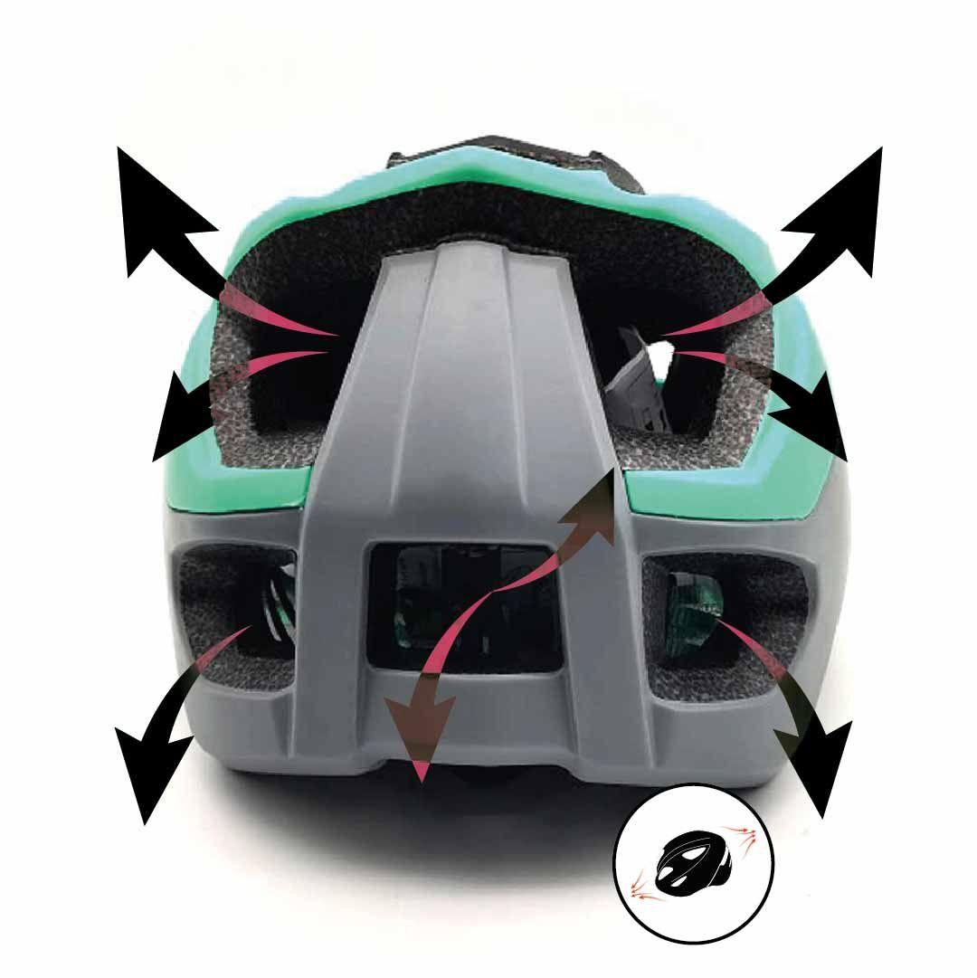Casco Bicicleta Enduro Hook Accua M/l (57-61 Cm)-8