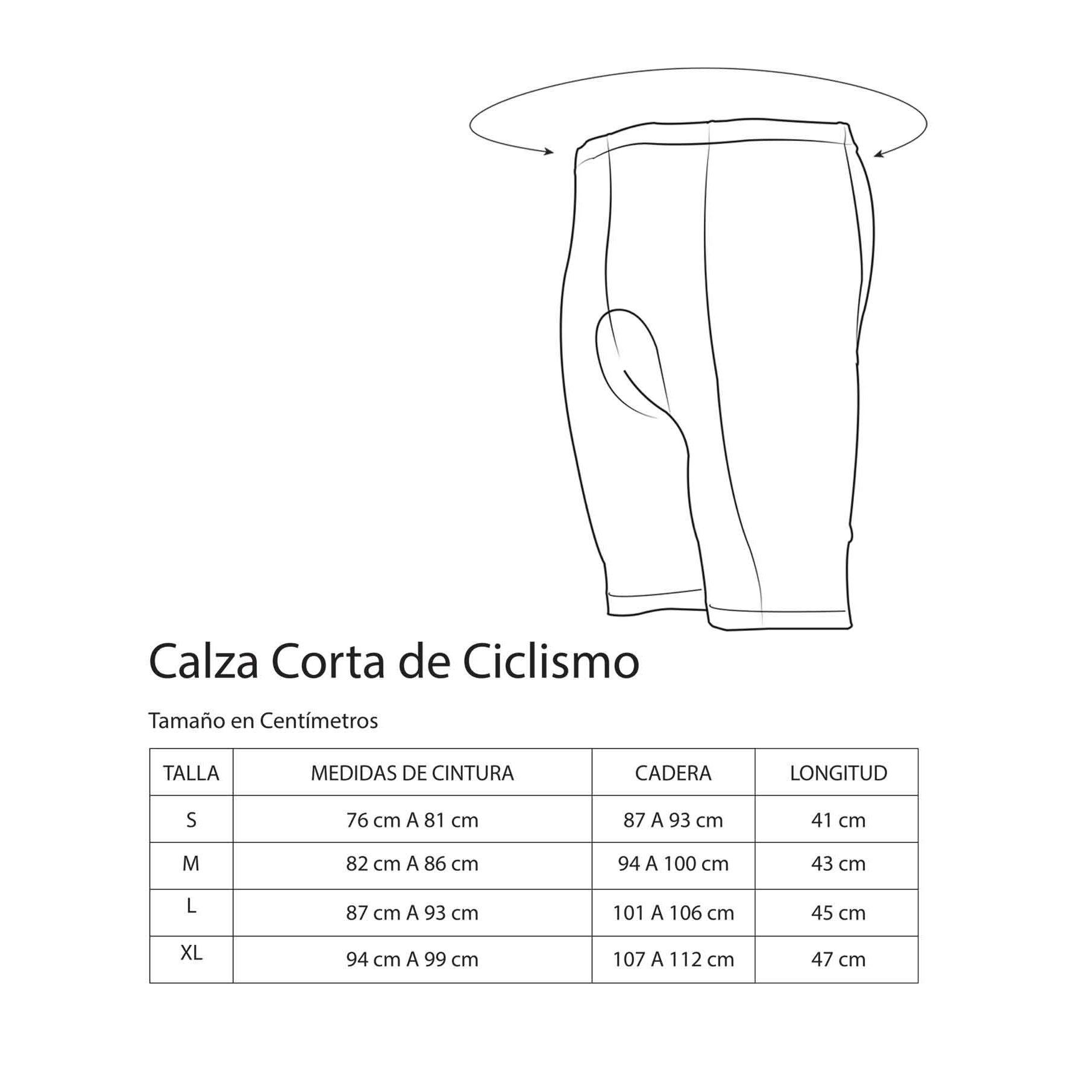 Calza Corta De Ciclismo-5