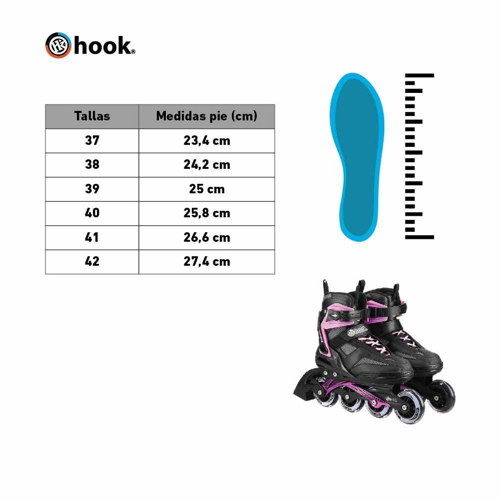 Patín En Linea Hook Hit Morado-4
