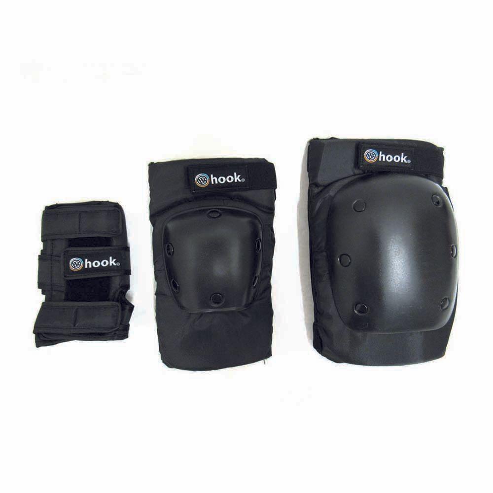 Set De Protecciones Adulto Hook Black S-5