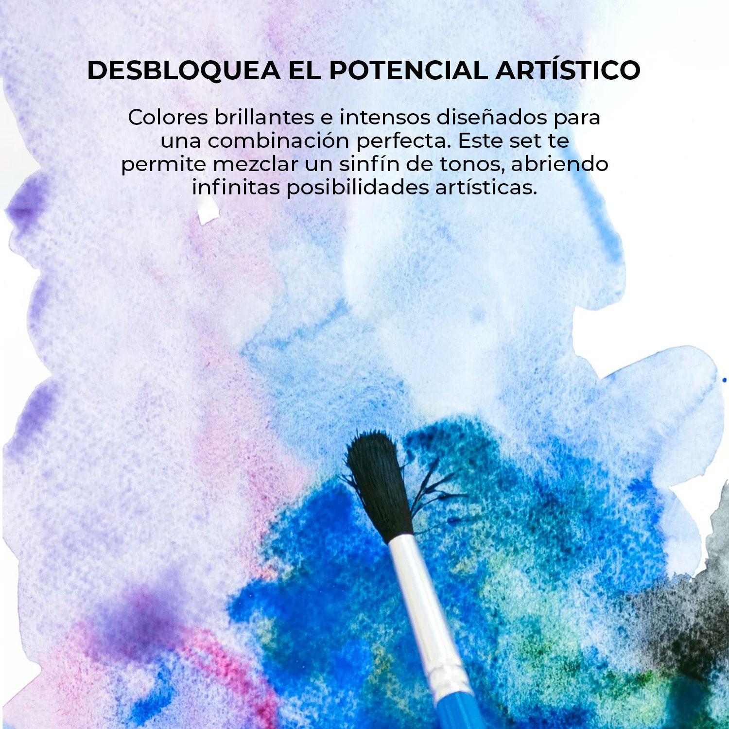 Grabie Set Acuarela Bolsillo + Pincel 12 colores de Postres-6