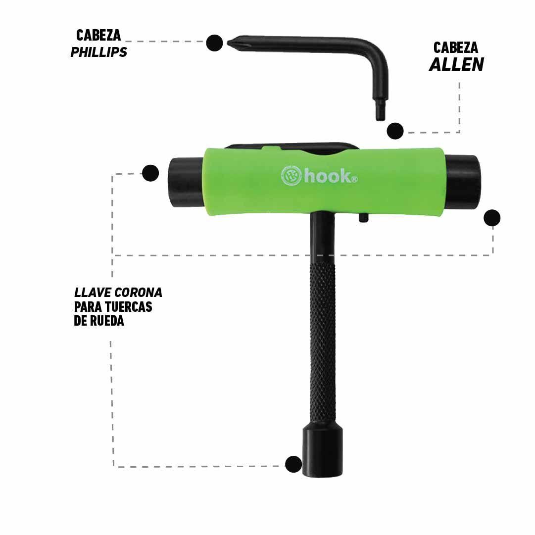 Herramienta Para Patines Pro Hook /penny Green-2