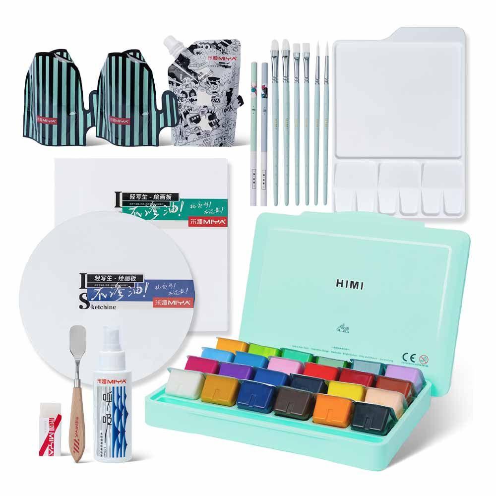 Set Gouache 24 Colores + 12 Productos Himi Miya Para Artista-0