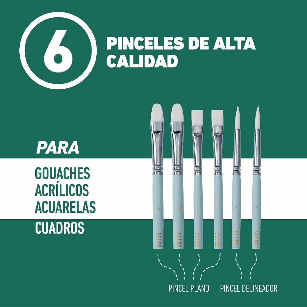 Set Gouache 24 Colores + 12 Productos Himi Miya Para Artista-3