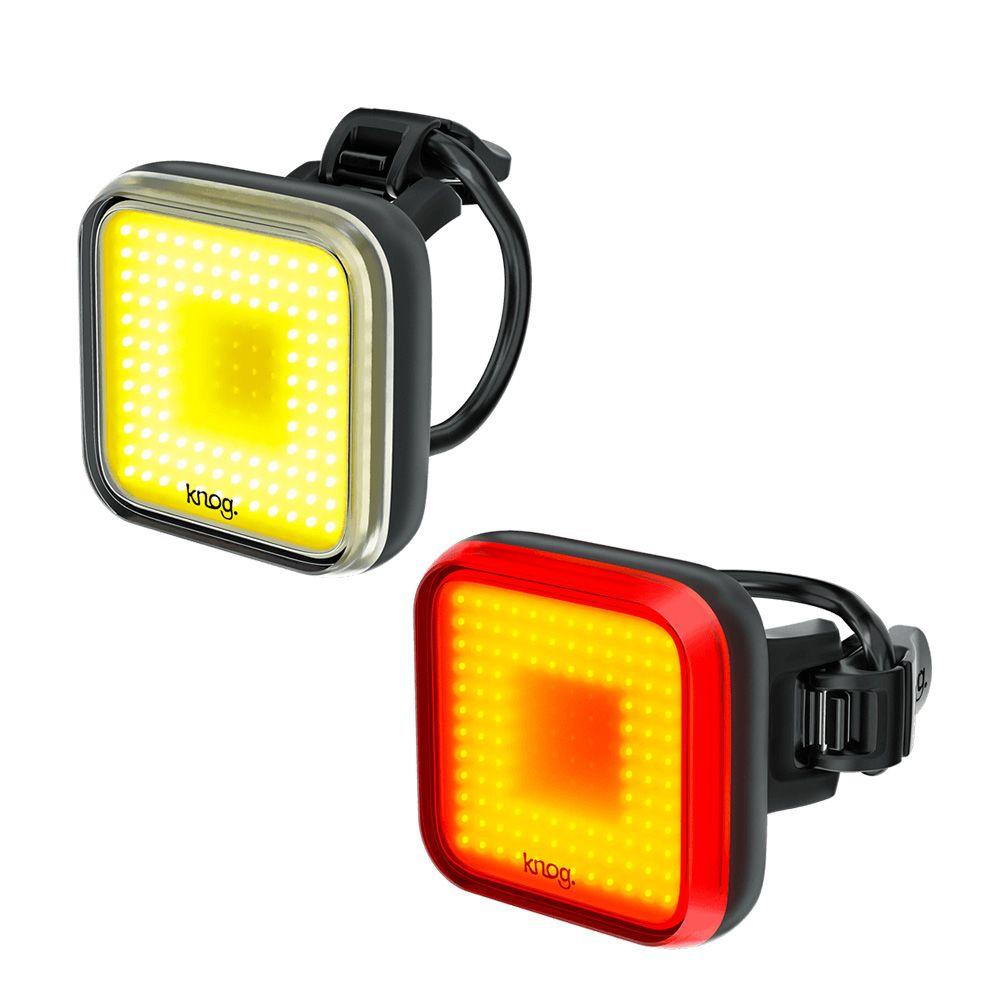 LUCES DELANTERA Y TRASERA KNOG BLINDER SQUARE 12291-2