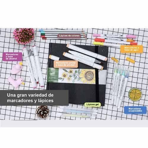 Ohuhu Block Para Marcadores De Alcohol (21x21 Cm, 78 Hojas)-3
