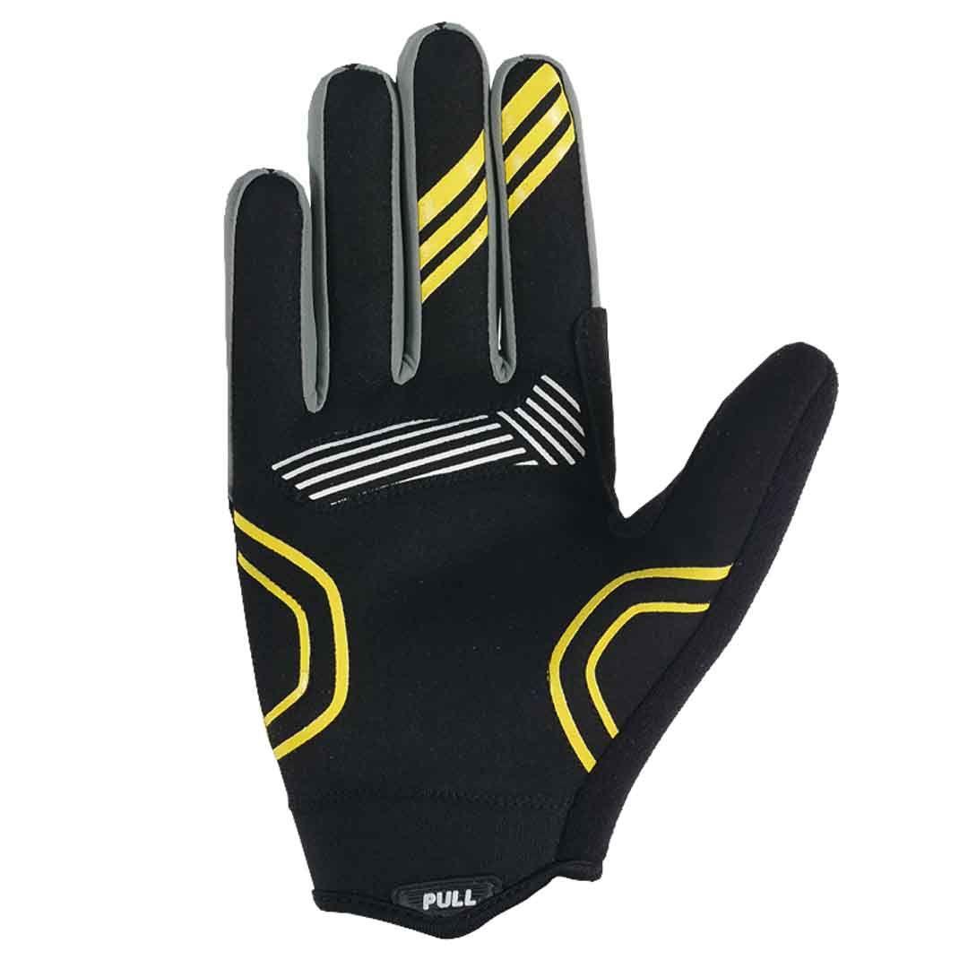 Guante Largo Touch Para Bicicleta Onweels Amarillo/negro-2