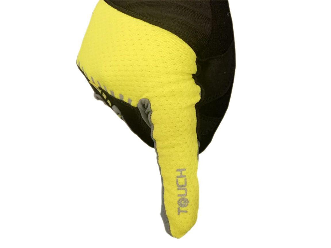Guante Largo Touch Para Bicicleta Onweels Amarillo/negro-5