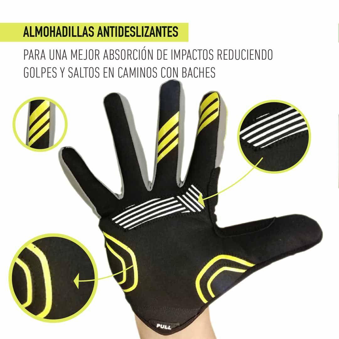 Guante Largo Touch Para Bicicleta Onweels Amarillo/negro-9