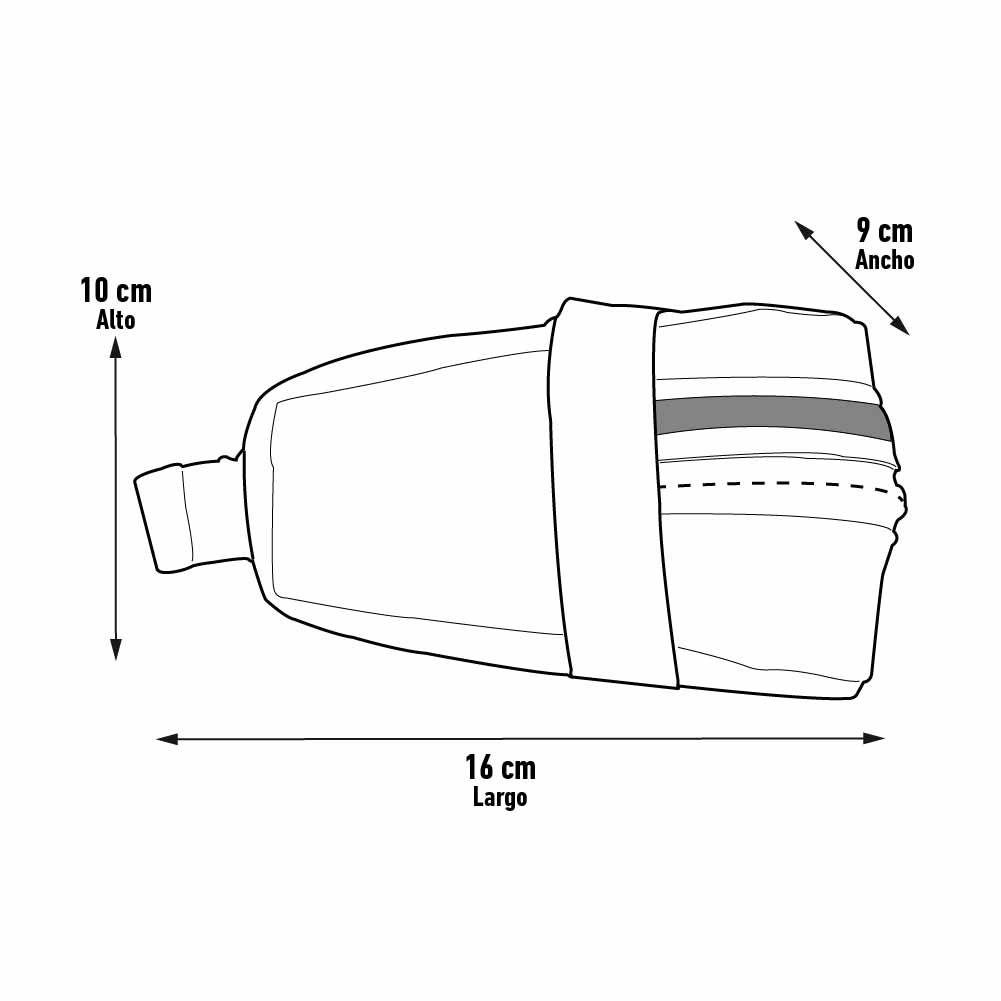 BOLSO BICICLETA SILLÍN IMPERMEABLE NEGRO-2