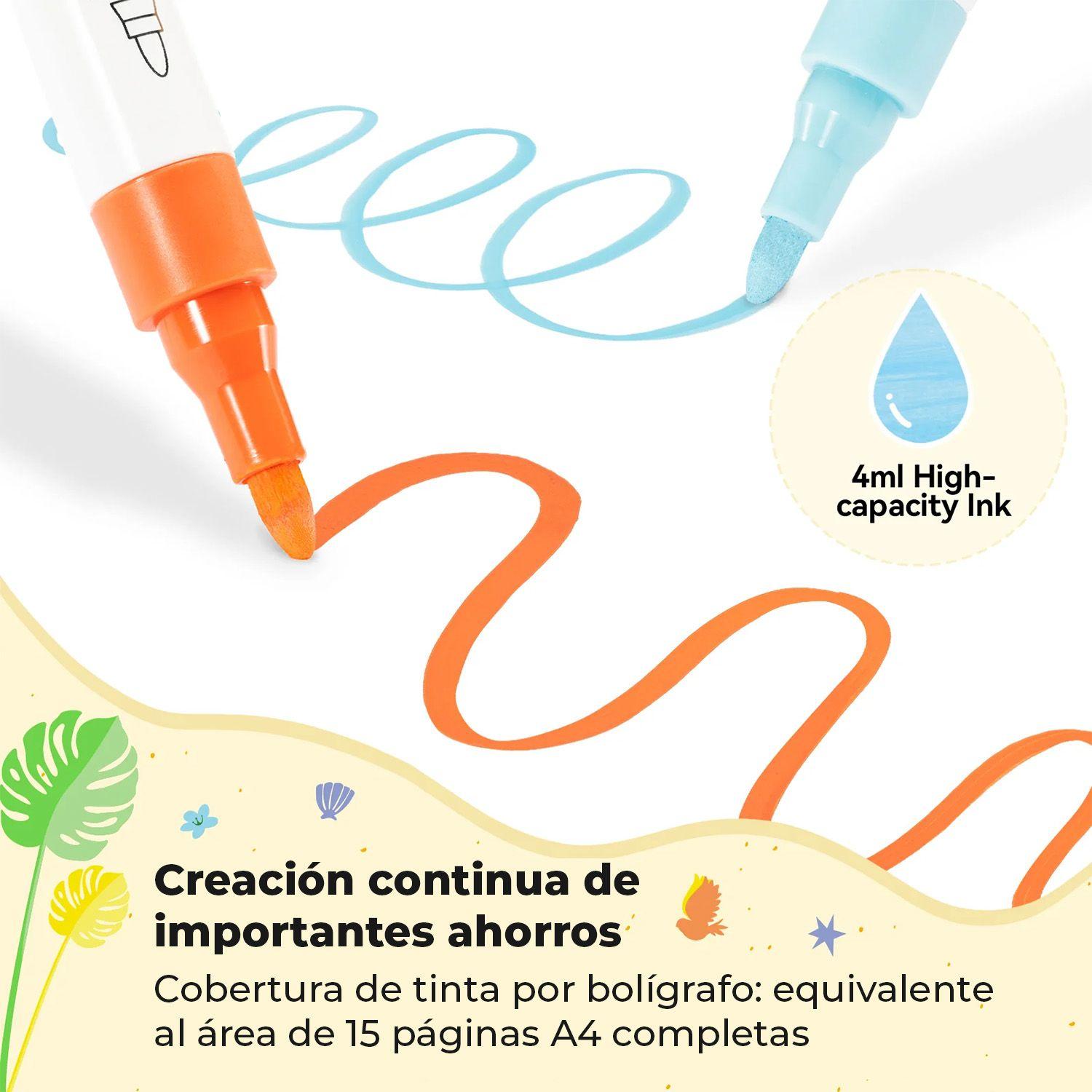 Ohuhu 30 Marcadores Acrílicos Kalalau Punta Bala 1-4mm-2