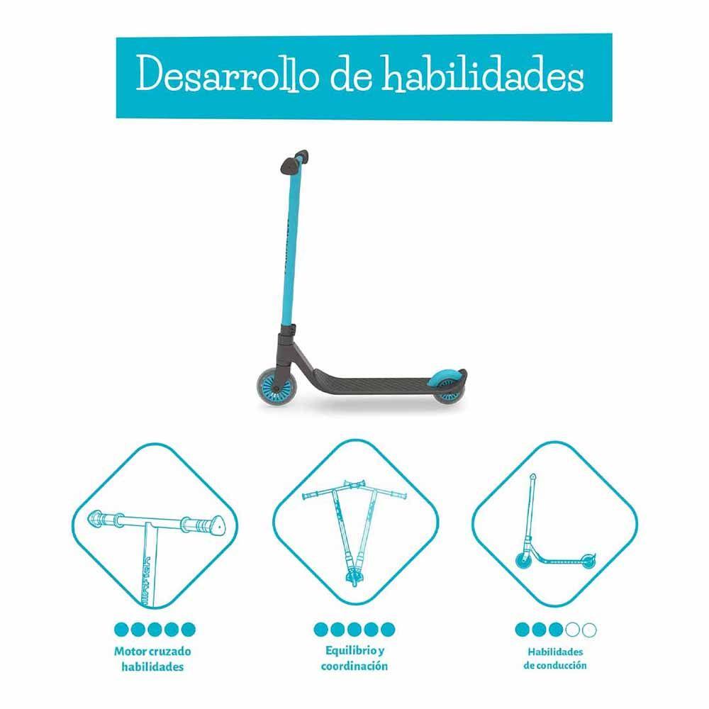 Scooter Acrobático Clásico Stunti Chillafish Azul-2