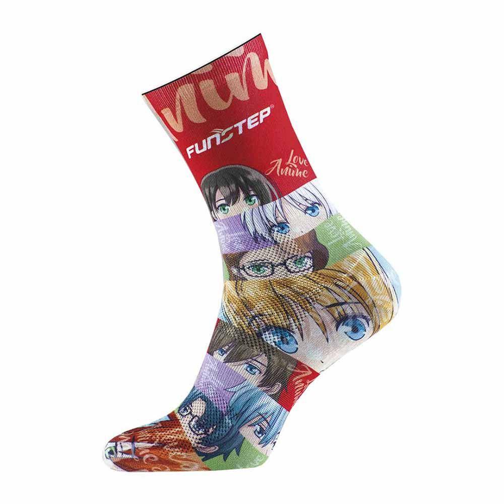 Calcetines Funstep Divertidos Rojo/malva M ( 36-39)-2