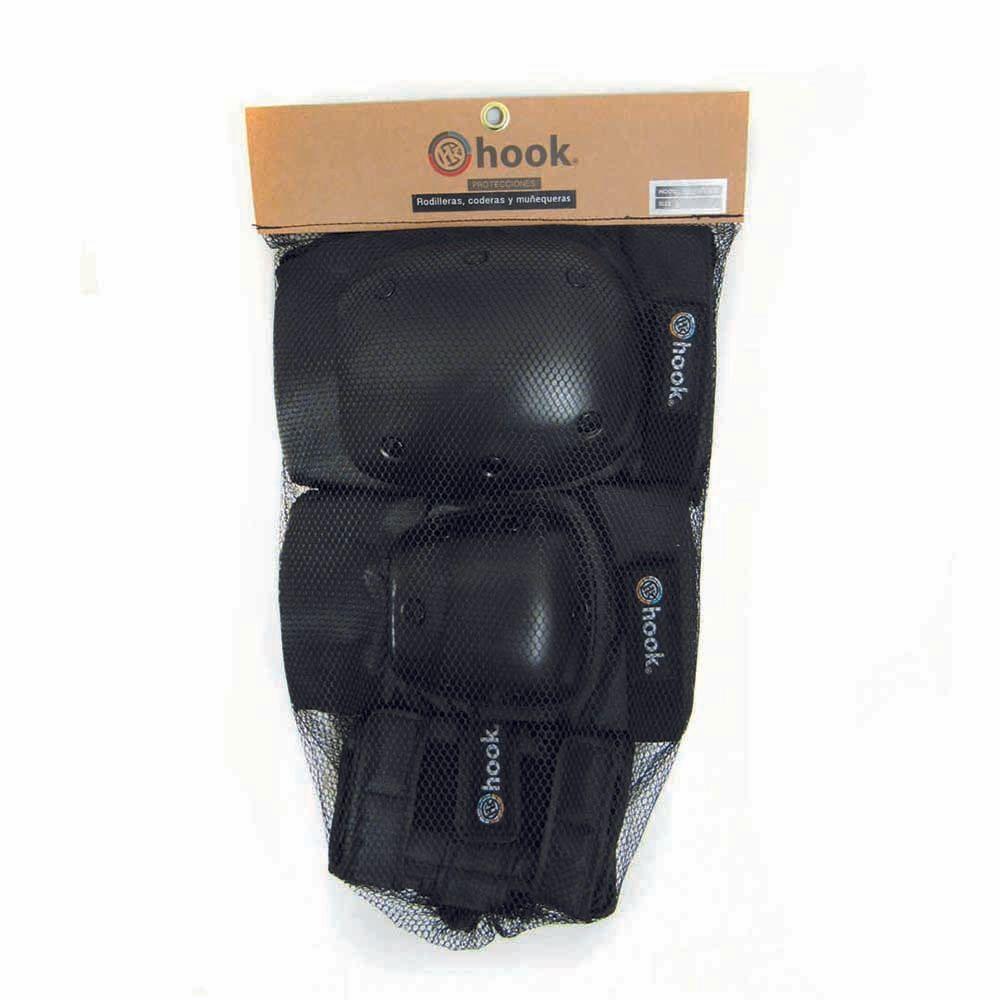 Set De Protecciones Adulto Hook Black XL-2