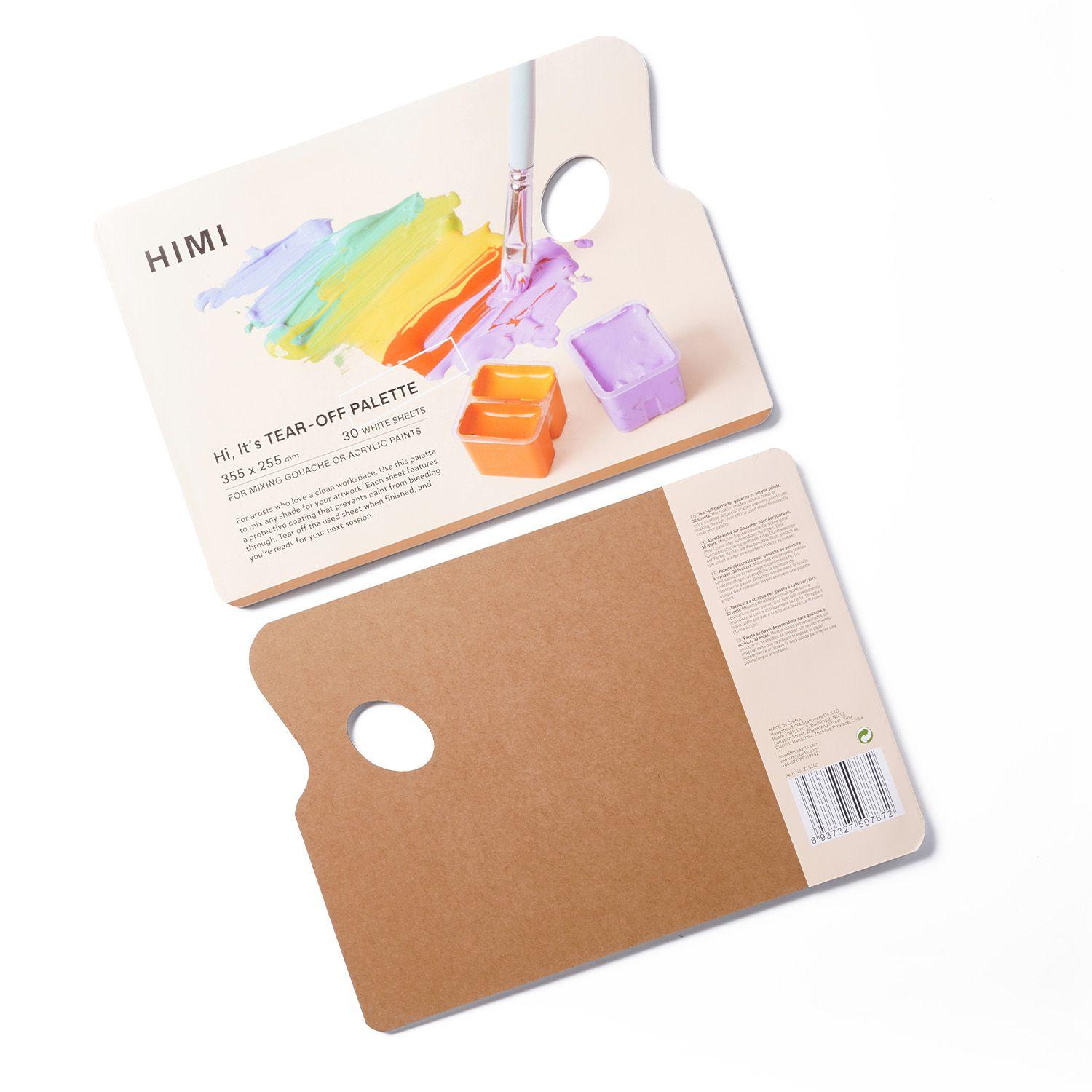 HIMI Paleta Papel Desechable 35,5 x 25,5cm 30h para Mano-2