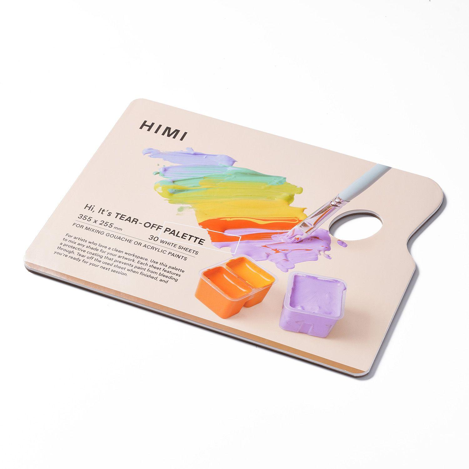 HIMI Paleta Papel Desechable 35,5 x 25,5cm 30h para Mano-3