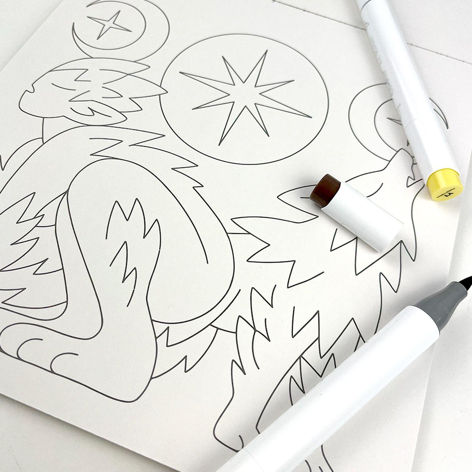 Libro para Colorear Criaturas Ocultas por Burhoy-4