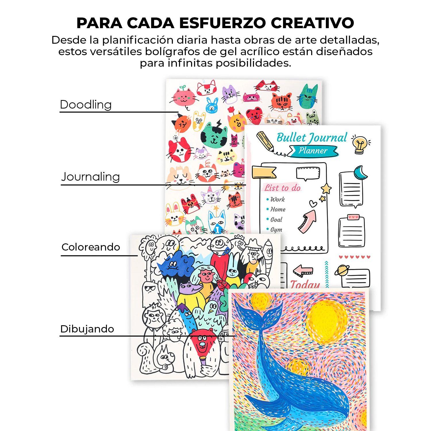 Kit Bold & Bright 12 Bolígrafos + Bloc Colores Sugar Rush-3