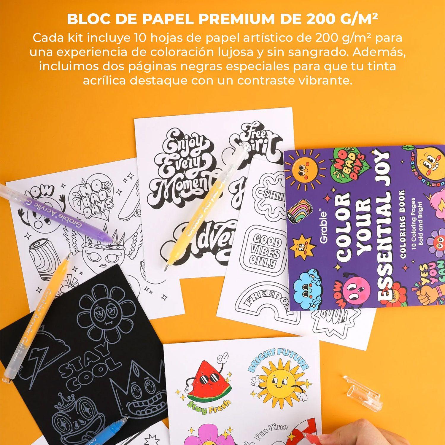 Kit Bold & Bright 12 Bolígrafos + Bloc Colores Sugar Rush-4