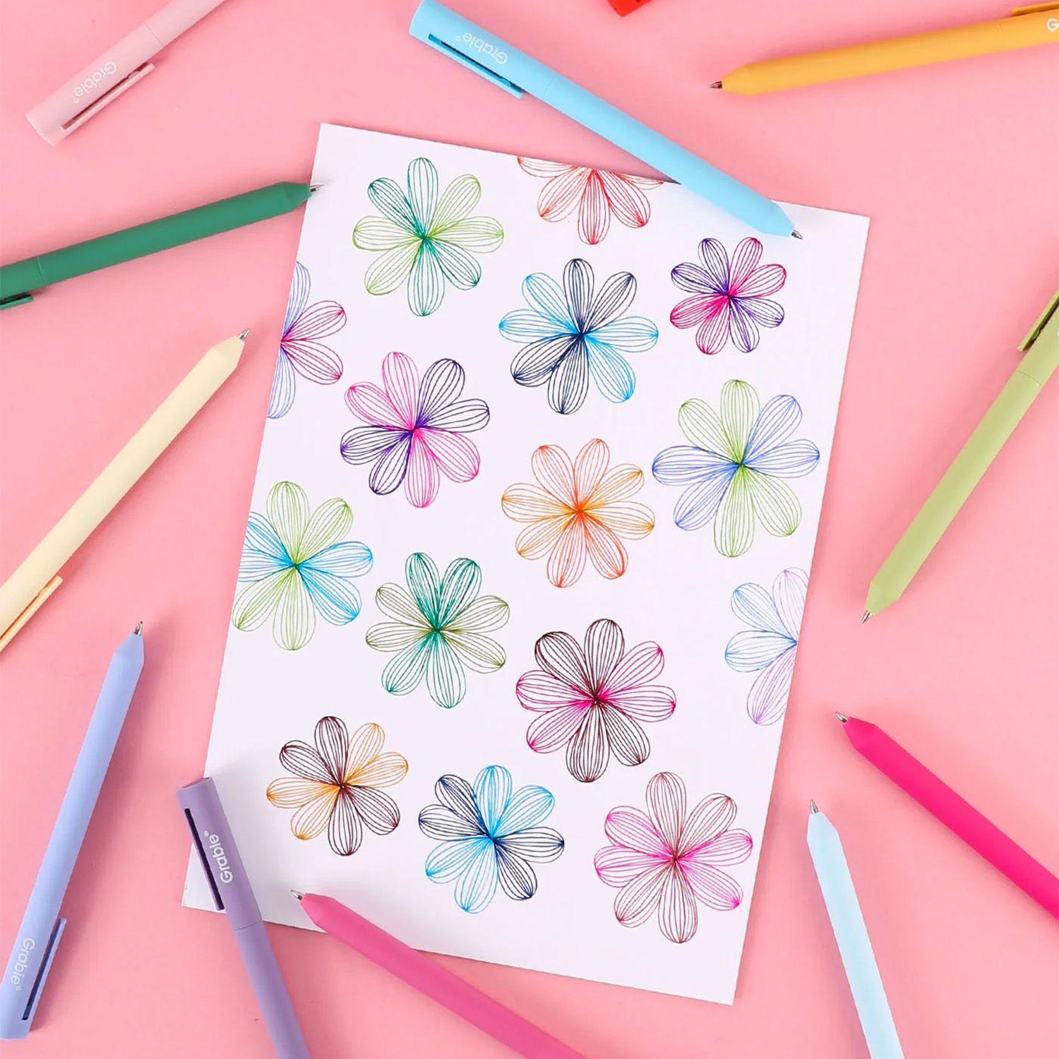 Grabie Set de 20 Bolígrafos de Gel Retráctiles de Colores-6