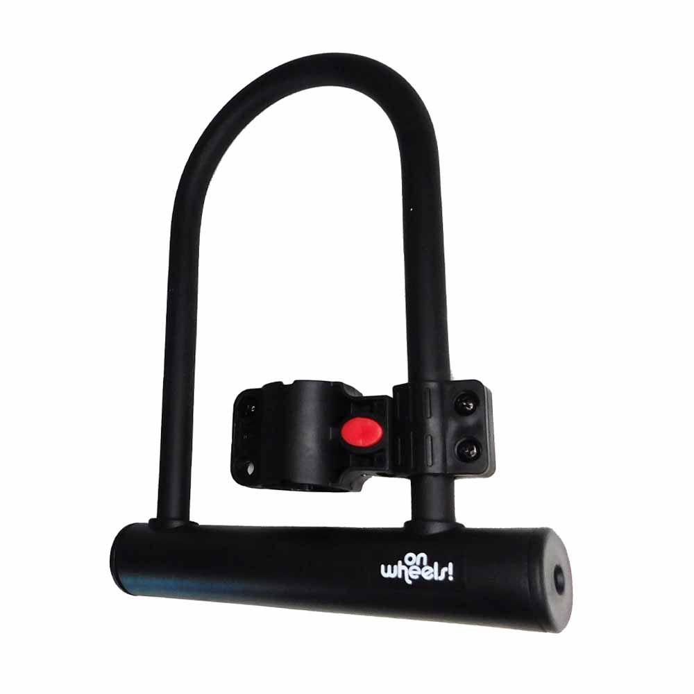 Candado U-lock Onwheels Corto Con Soporte - Negro-0