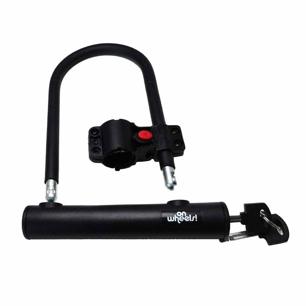 Candado U-lock Onwheels Corto Con Soporte - Negro-2