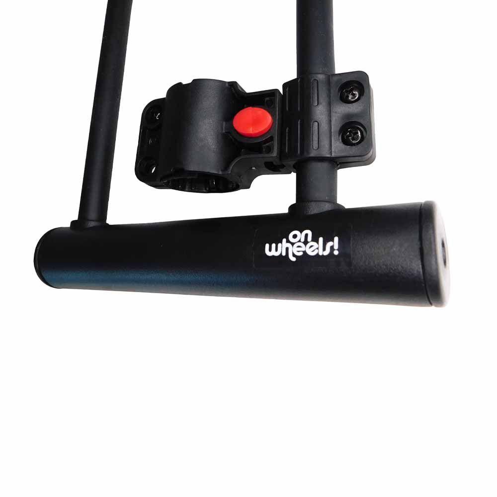 Candado U-lock Onwheels Corto Con Soporte - Negro-3