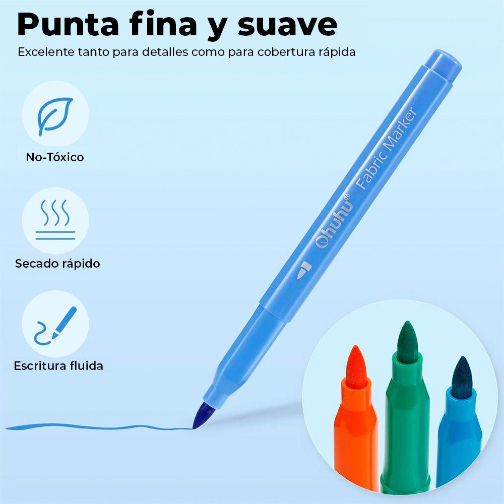 OHUHU 30 marcadores permanentes para tela-2