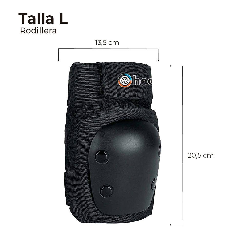 Set De Protecciones Adulto Hook Black L-5