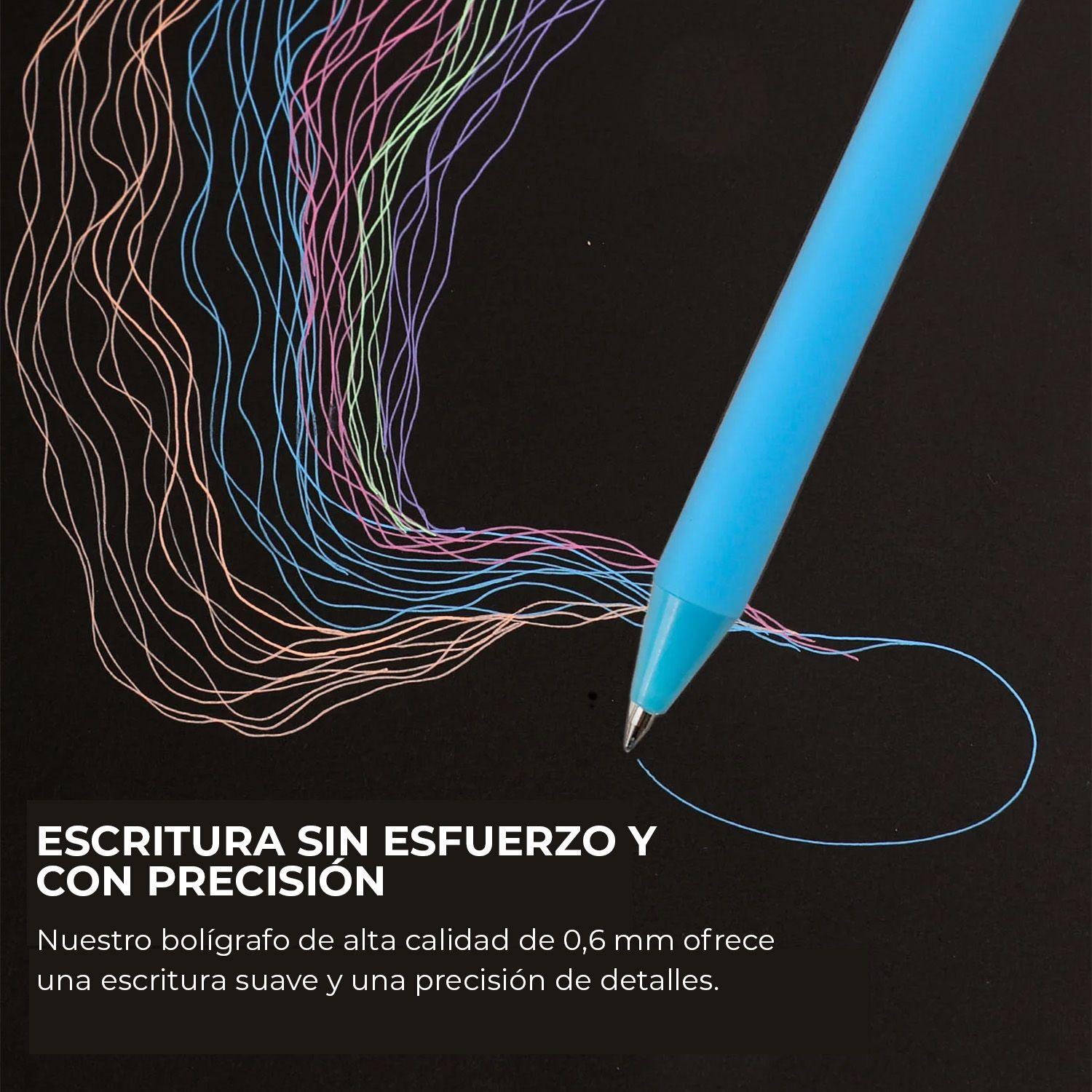 Grabie 12 Bolígrafos Retráctiles de Gel Acrílico Colorflow-4