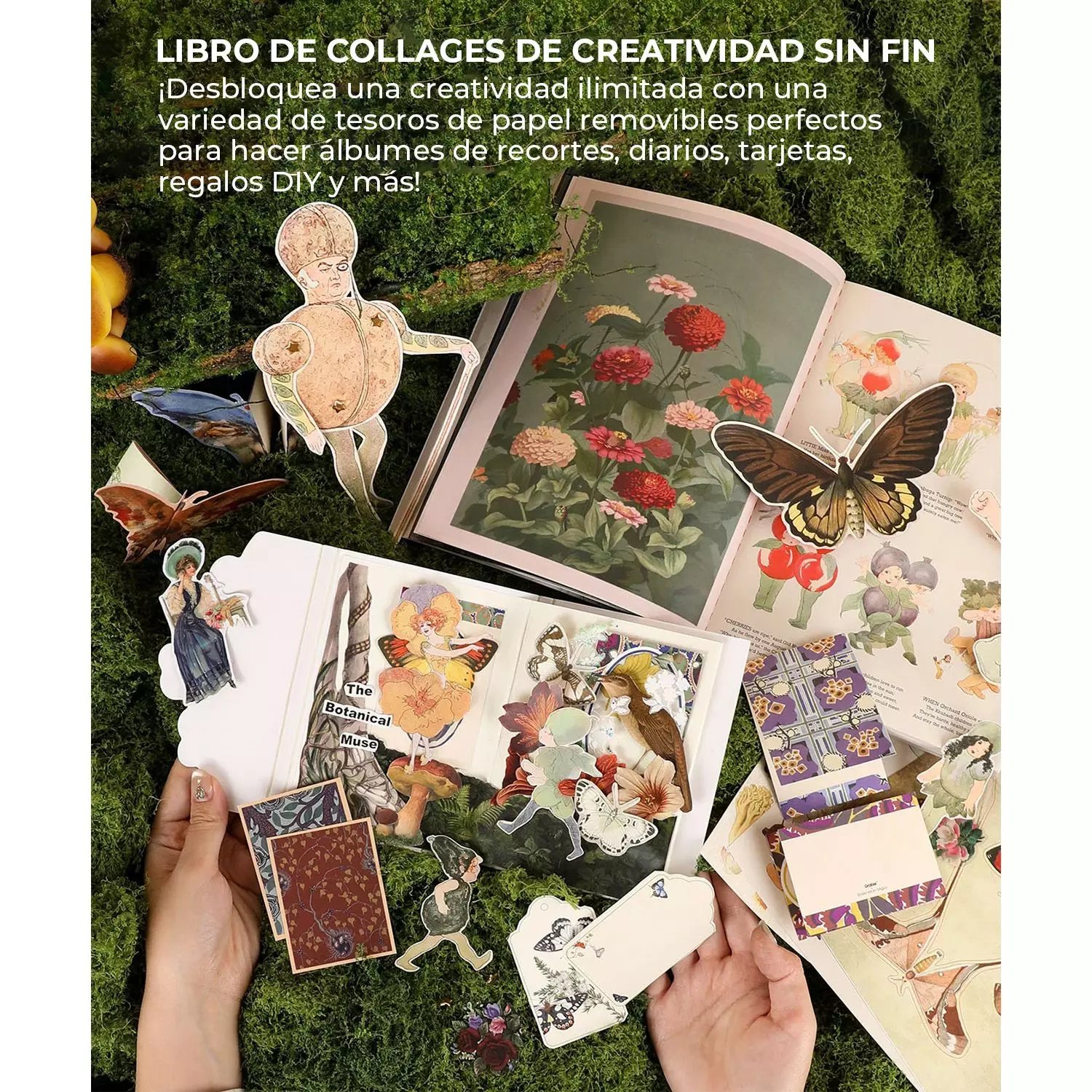 Libro de Actividades de Collage "La Musa Botánica" 200+ pag-3